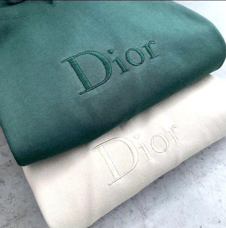 Vintage Dior Embroidered Drawstring Hoodie
